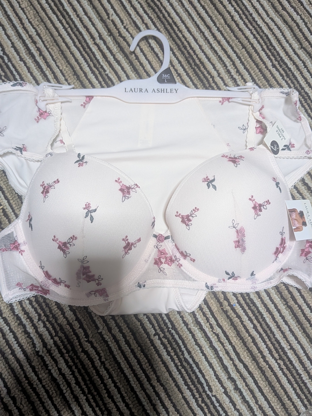 Laura Ashley Bra And Panty Set